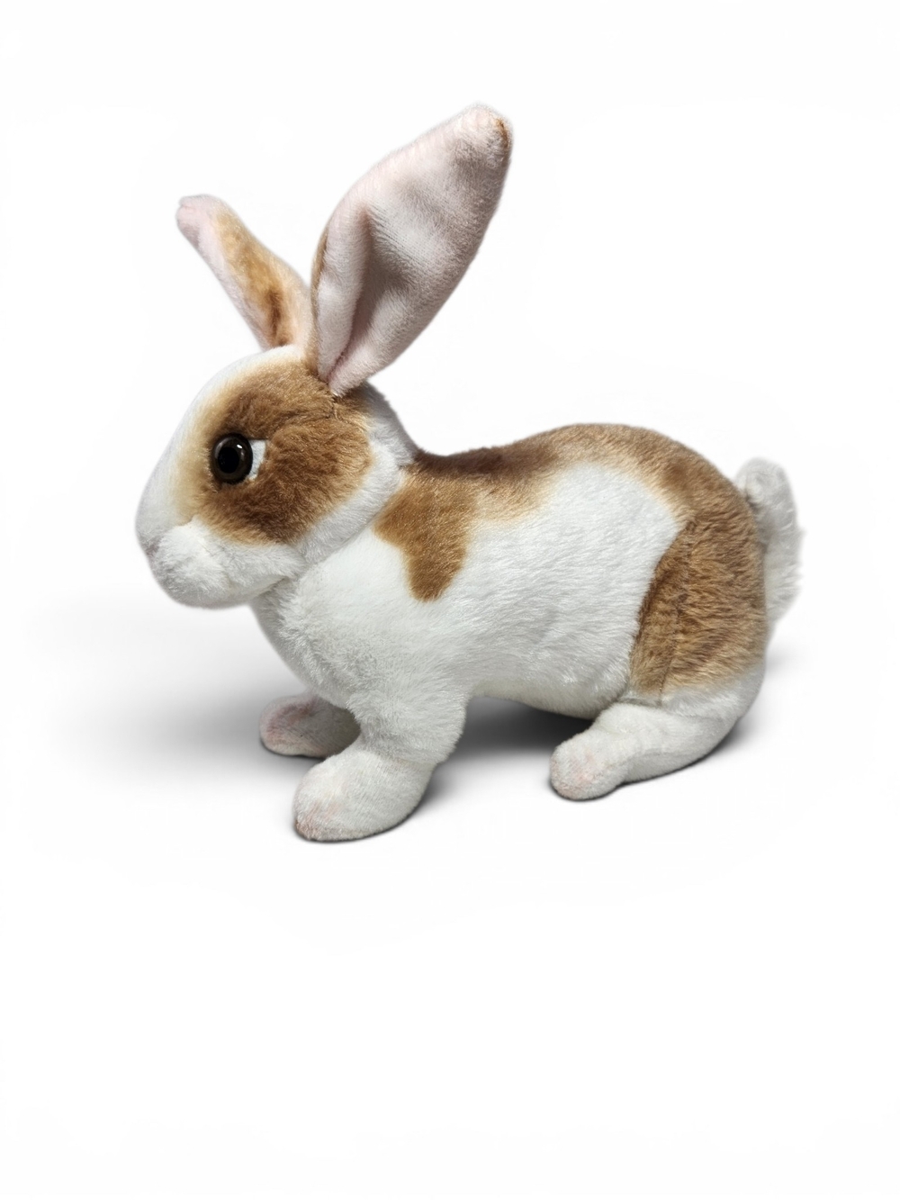 Vintage Tiger Tale Toys Rabbit Plush Realistic Brown White Stuffed Bunny Toy - Picture 3 of 13